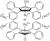 结构式 CAS# 104439-77-2, 1-羟基四苯基环戊二烯四羰基二钌