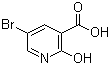 structure of CAS# 104612-36-4, 5-Bromo-2-hydroxynicotinic acid;5-Bromo-2-hydroxy-3-pyridinecarboxylic acid