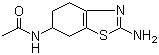 structure of CAS# 104617-51-8, 6-Acetamido-2-amino-4,5,6,7-tetrahydrobenzothiazole;N-(2-Amino-4,5,6,7-tetrahydro-6-benzothiazolyl)-acetamide