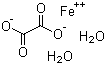 Ferrous oxalate dihydrate molecular structure (CAS 1047-25-2)