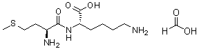 结构式 CAS# 104809-21-4, L-蛋氨酰-L-赖氨酸单甲酸盐