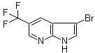 结构式 CAS# 1048914-10-8, 3-溴-5-(三氟甲基)-1H-吡咯并[2,3-b]吡啶