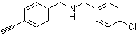 结构式 CAS# 1049809-94-0, 4-氯-N-[(4-乙炔基苯基)甲基]苯甲胺