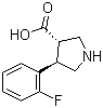 (3S,4R)-4-(2-Fluorophenyl)pyrrolidine-3-carboxylic acid molecular structure (CAS 1049975-91-8)
