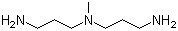 N,N-双(3-氨丙基)甲胺分子结构 (CAS 105-83-9)