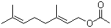 structure of CAS# 105-87-3, Geranyl acetate;Trans-3,7-dimethyl-2,6-octadien-1-yl ethanoate; Geranyl ethanonte
