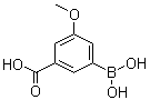 结构式 CAS# 1050424-08-2, 3-硼酸基-5-甲氧基苯甲酸