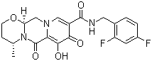 structure of CAS# 1051375-16-6, GSK 1349572;(4R,12aS)-N-[(2,4-Difluorophenyl)methyl]-3,4,6,8,12,12a-hexahydro-7-hydroxy-4-methyl-6,8-dioxo-2H-pyrido[1',2':4,5]pyrazino[2,1-b][1,3]oxazine-9-carboxamide