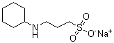 结构式 CAS# 105140-23-6, 3-(环己基氨基)-1-丙烷磺酸单钠盐