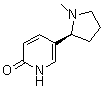 结构式 CAS# 10516-09-3, 5-[(2S)-1-甲基-2-吡咯烷基]-2(1H)-吡啶酮