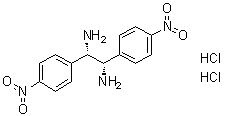 结构式 CAS# 1052707-07-9, (1S,2S)-1,2-二(4-硝基苯基)-1,2-乙二胺二盐酸盐