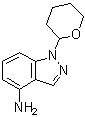 结构式 CAS# 1053655-57-4, 1-(四氢-2H-吡喃-2-基)-1H-吲唑-4-胺
