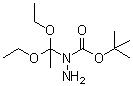1-(1,1-Diethoxyethyl)hydrazinecarboxylic acid 1,1-dimethylethyl ester molecular structure (CAS 1053659-75-8)