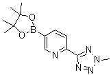 structure of CAS# 1056039-83-8, 2-(2-Methyl-2H-tetrazol-5-yl)pyridine-5-boronic acid pinacol ester;2-(2-Methyl-2H-tetrazol-5-yl)-5-(4,4,5,5-tetramethyl-1,3,2-dioxaborolan-2-yl)pyridine