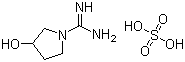 structure of CAS# 1056471-60-3, 3-Hydroxypyrrolidine-1-carboxamidine sulfate