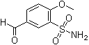 structure of CAS# 105764-07-6, 5-Formyl-2-methoxybenzenesulfonamide