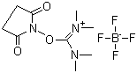 结构式 CAS# 105832-38-0, TSTU; O-(N-琥珀酰亚胺)-1,1,3,3-四甲基脲四氟硼酸酯