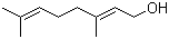 structure of CAS# 106-24-1, Geraniol;(2E)-3,7-Dimethyl-2,6-octadien-1-ol