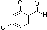 structure of CAS# 1060811-62-2, 4,6-Dichloropyridine-3-carboxaldehyde