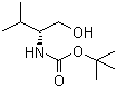 结构式 CAS# 106391-87-1, N-Boc-D-缬氨醇; N-叔丁氧羰基-D-缬氨醇