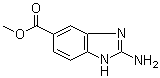 结构式 CAS# 106429-38-3, 2-氨基-1H-苯并咪唑-5-羧酸甲酯