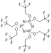 结构式 CAS# 1065-05-0, 六(2,2,2-三氟乙氧基)环三磷腈