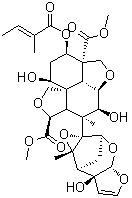 Azadirachtin B molecular structure (CAS 106500-25-8)