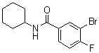 结构式 CAS# 1065074-00-1, 3-溴-N-环己基-4-氟苯甲酰胺