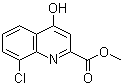 结构式 CAS# 1065074-57-8, 8-氯-4-羟基-2-喹啉羧酸甲酯