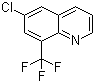 structure of CAS# 1065074-68-1, 6-Chloro-8-(trifluoromethyl)quinoline
