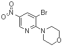 structure of CAS# 1065074-89-6, 4-(3-Bromo-5-nitro-2-pyridinyl)morpholine