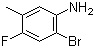 structure of CAS# 1065076-39-2, 2-Bromo-4-fluoro-5-methylbenzenamine