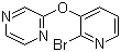 结构式 CAS# 1065484-64-1, 2-[(2-溴-3-吡啶基)氧基]吡嗪