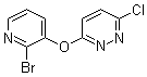 structure of CAS# 1065484-70-9, 3-[(2-Bromo-3-pyridinyl)oxy]-6-chloropyridazine