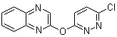 结构式 CAS# 1065484-80-1, 2-[(6-氯-3-哒嗪基)氧基]喹喔啉