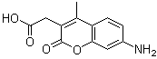 结构式 CAS# 106562-32-7, 7-氨基-4-甲基香豆素-3-乙酸