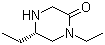 结构式 CAS# 106576-36-7, (S)-1,5-二乙基哌嗪-2-酮