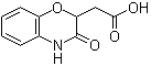 structure of CAS# 106660-11-1, 3,4-Dihydro-3-oxo-2H-1,4-benzoxazine-2-acetic acid