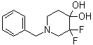 structure of CAS# 1067914-81-1, 1-Benzyl-3,3-difluoropiperidine-4,4-diol