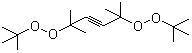 structure of CAS# 1068-27-5, 2,5-Di(tert-butylperoxy)-2,5-dimethyl-3-hexyne;,5-Bis(tert-butylperoxy)-2,5-dimethyl-3-hexyne; Di-tert-butyl 1,1,4,4-tetramethylbut-2-yn-1,4-ylene diperoxide