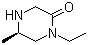 (5R)-1-Ethyl-5-methyl-2-piperazinone molecular structure (CAS 1068149-98-3)