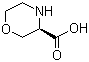 structure of CAS# 106825-81-4, (R)-3-Morpholinecarboxylic acid