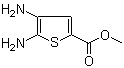 structure of CAS# 106850-18-4, 4,5-Diaminothiophene-2-carboxylic acid methyl ester;Methyl 4,5-diamino-2-thiophenecarboxylate