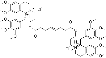 结构式 CAS# 106861-44-3, 米库氯铵