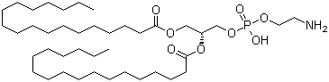 structure of CAS# 1069-79-0, 1,2-Distearoyl-sn-glycero-3-phosphoethanolamine;(R)-1-[[[(2-Aminoethoxy)hydroxyphosphinyl]oxy]methyl]ethane-1,2-diyl distearate