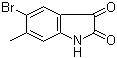 结构式 CAS# 106976-23-2, 5-溴-6-甲基靛红