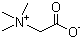 Betaine molecular structure (CAS 107-43-7)