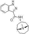 structure of CAS# 107007-95-4, N-[(3-endo)-9-Methyl-9-azabicyclo[3.3.1]non-3-yl]-1H-indazole-3-carboxamide