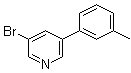 结构式 CAS# 1070882-67-5, 3-溴-5-(3-甲基苯基)吡啶