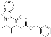 结构式 CAS# 1072442-07-9, N-[(1S,2S)-1-(1H-苯并三唑-1-基羰基)-2-甲基丁基]氨基甲酸苄酯